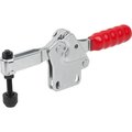 Kipp Toggle Clamp Standard L=173, Form:B Steel, Vertical Foot, Comp:Plastic, Comp:Red, F2=2500 K1239.02500